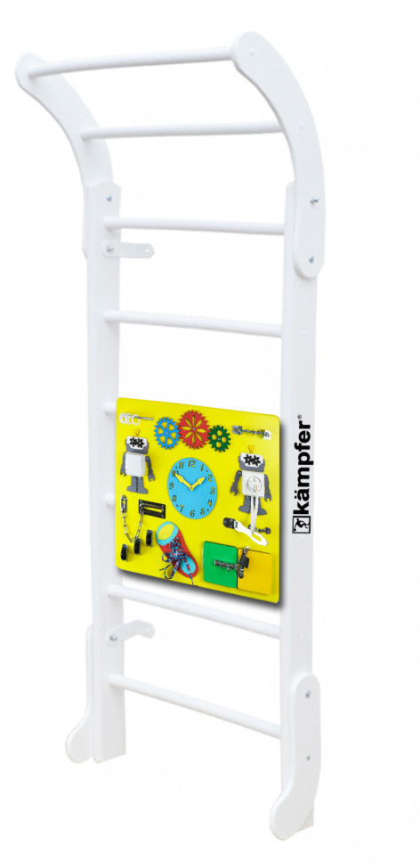 Шведская стенка Kampfer Baby Step Busyboard (№6 Жемчужный Бизиборд желтый)