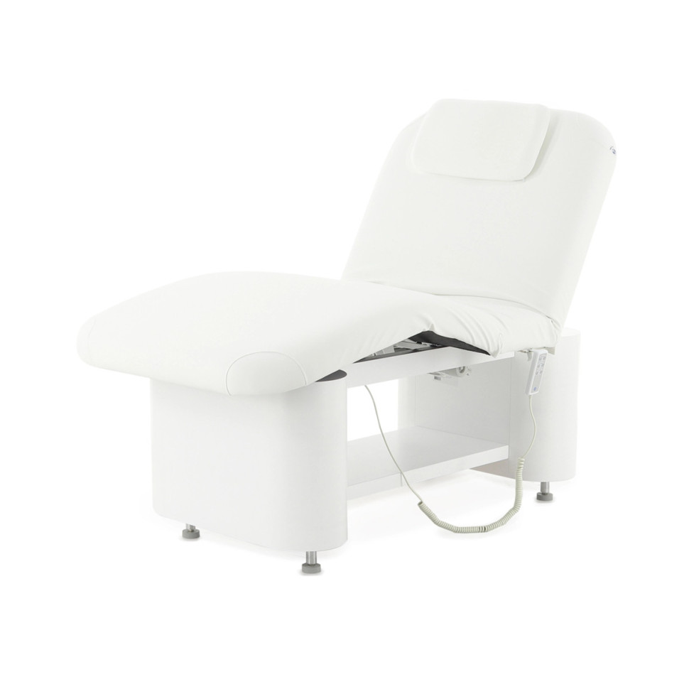 Массажный стол электрический MED-MOS ММКМ-2 (КО-152.1Д) белый, с подогревом ложа (S)