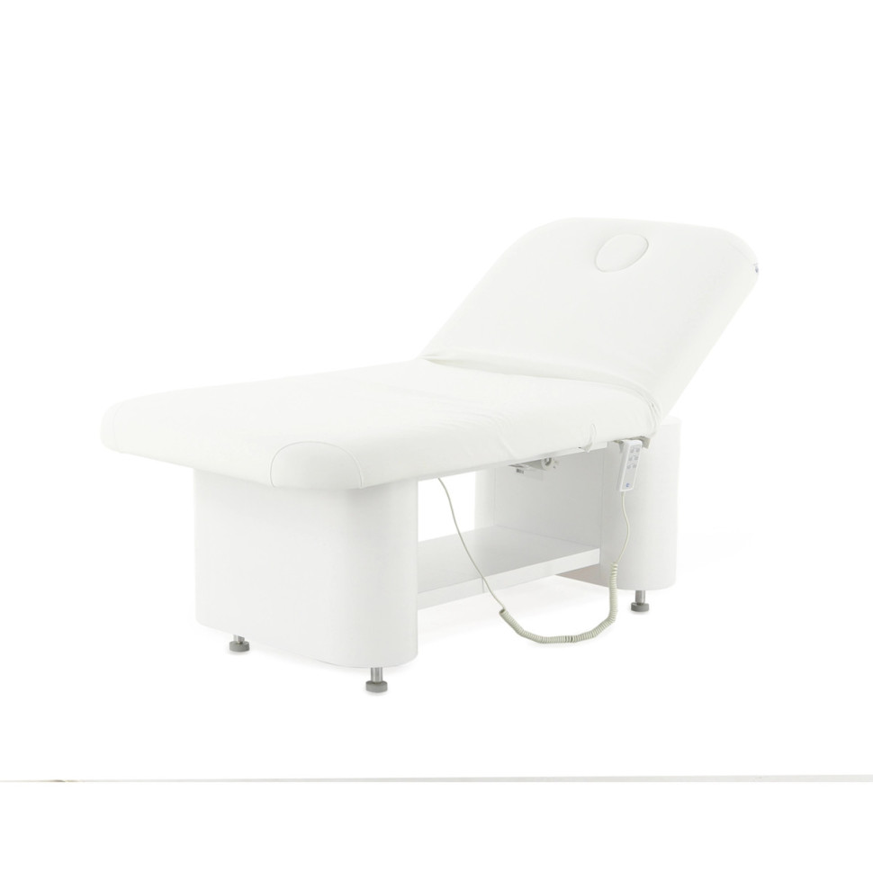 Массажный стол электрический MED-MOS ММКМ-2 (КО-152.1Д) белый, с подогревом ложа (S)