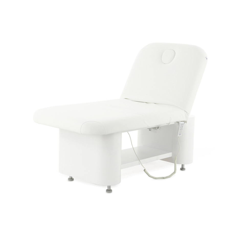 Массажный стол электрический MED-MOS ММКМ-2 (КО-152.1Д) белый, с подогревом ложа (S)