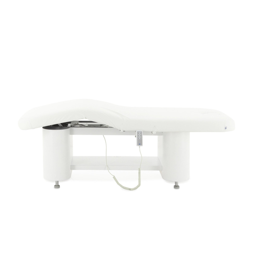 Массажный стол электрический MED-MOS ММКМ-2 (КО-152.1Д) белый, с подогревом ложа (S)