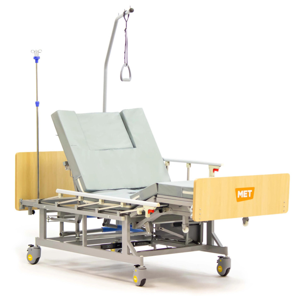 Кровать медицинская механическая MET REMEKS с увеличенным т/у