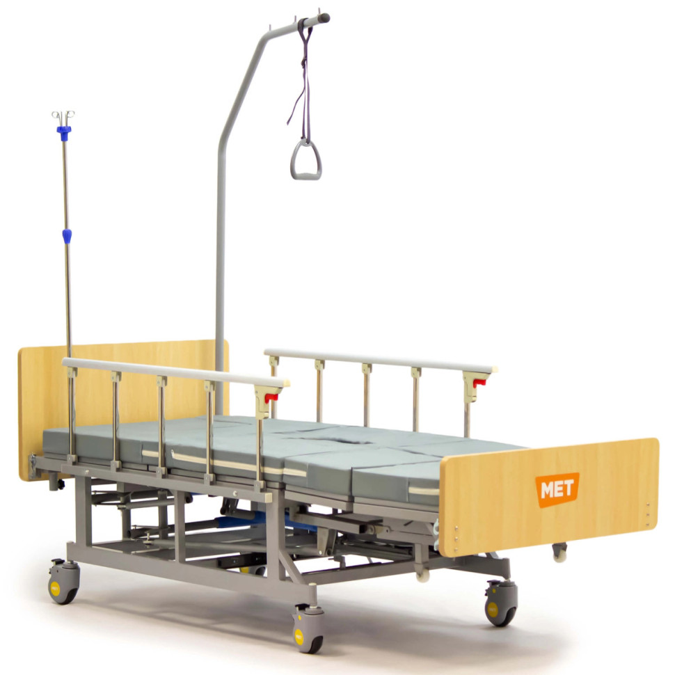 Кровать медицинская механическая MET REMEKS с увеличенным т/у