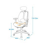 Компьютерное кресло серия Synif мод. Inno Health (SY-1264-W-GN) с белым каркасом
