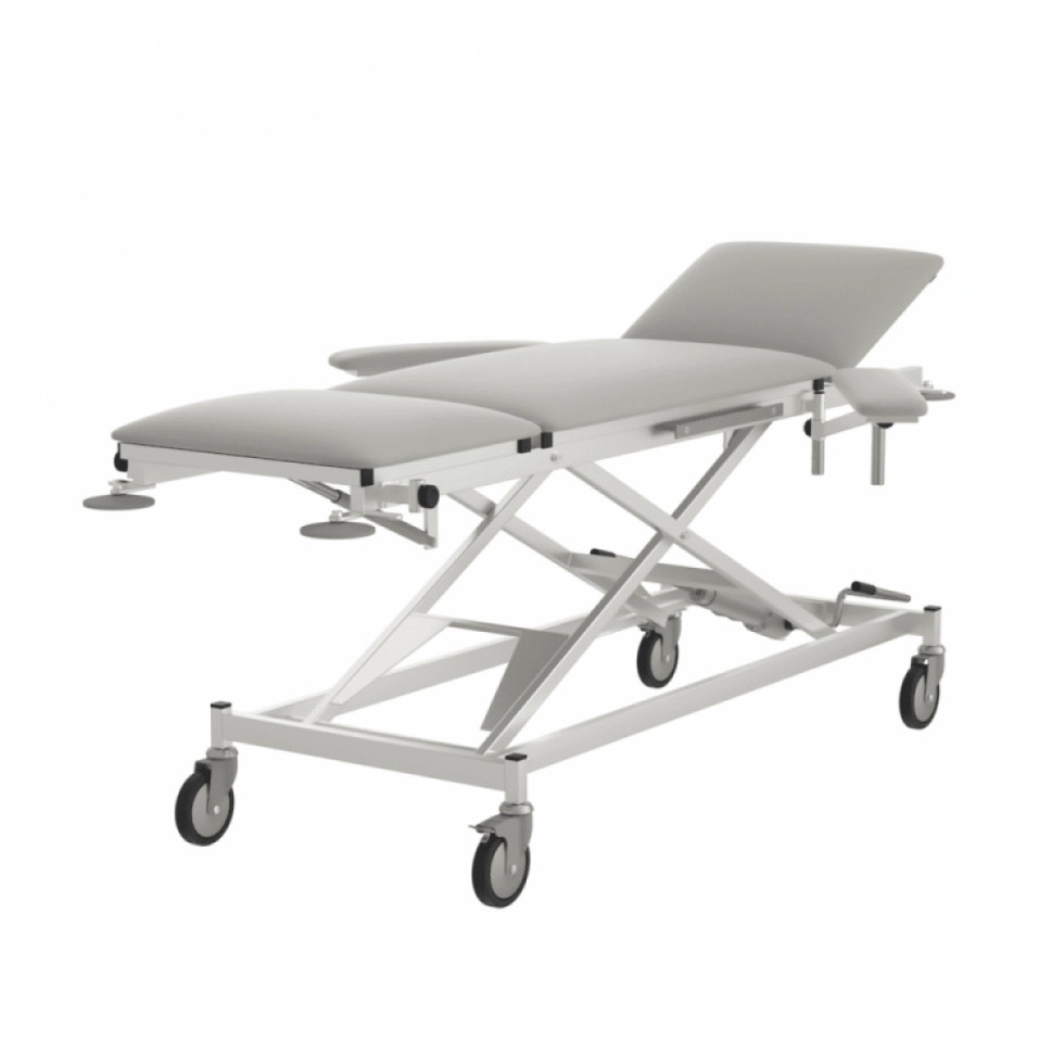 Стол с гидроприводом для перевязок и процедур СППг VLANA (колеса Ø 150 мм)