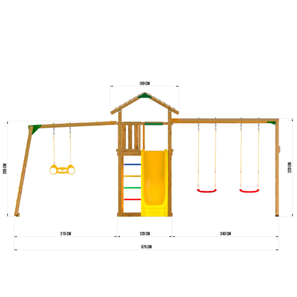 Детский игровой комплекс Jungle Cottage JC4