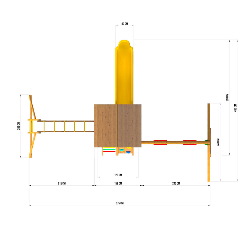 Детский игровой комплекс Jungle Cottage JC4