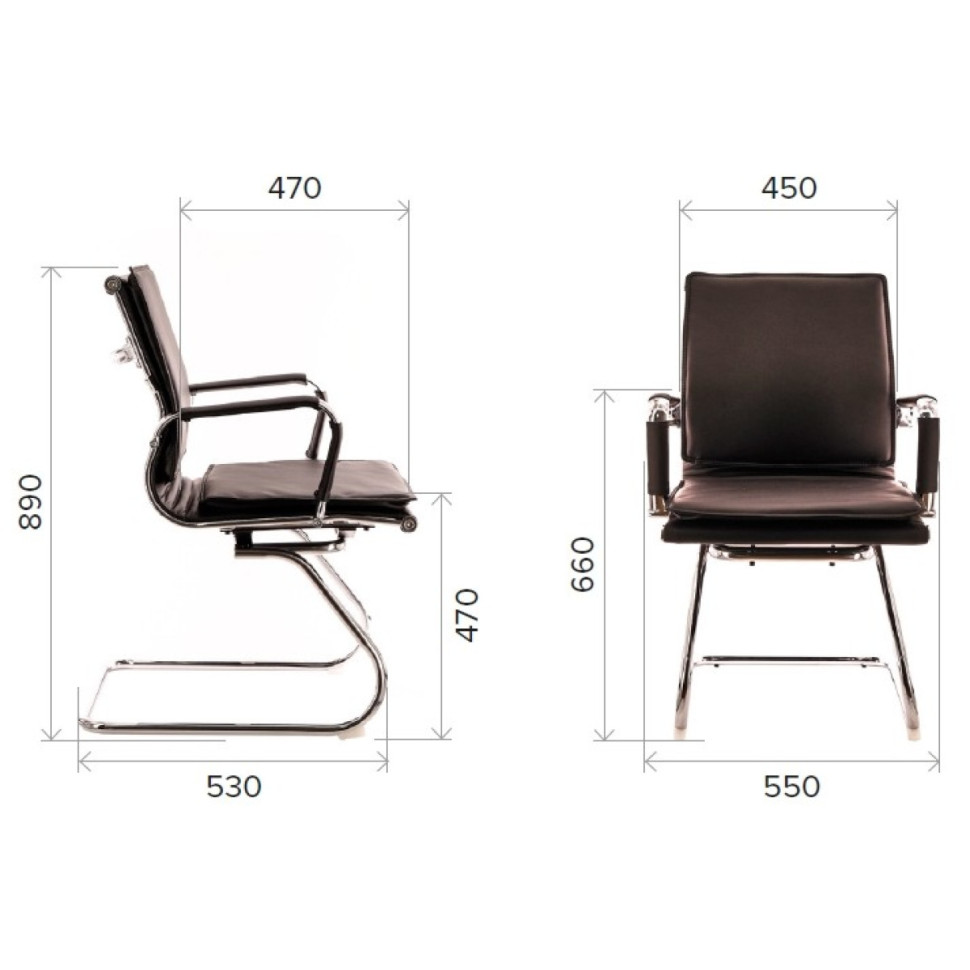 Кресло Everprof Nerey CF Экокожа Черный