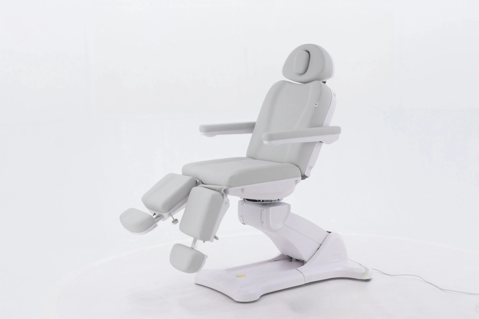 Педикюрное кресло электрическое MED-MOS ММКП-3 (КО-193Д) св.серый