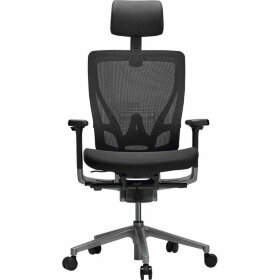 Кресло для офиса SCHAIRS AEON-М01S сетка / ткань, Цвет: чёрный