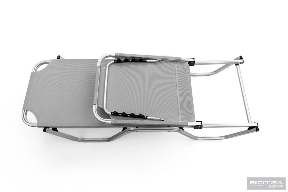 Шезлонг Dias алюминиевый, серый