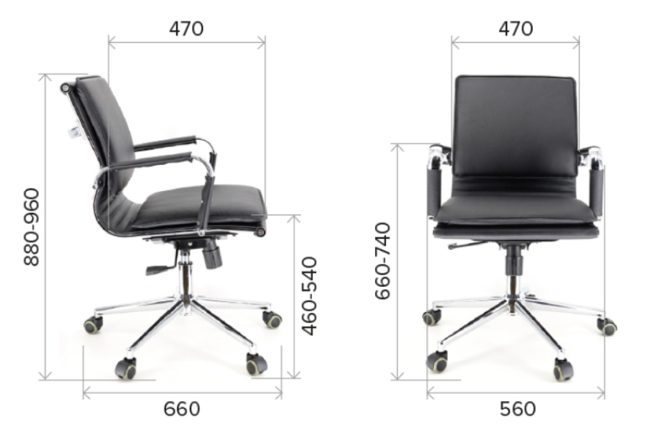 Кресло Everprof Nerey LB T Экокожа Черный