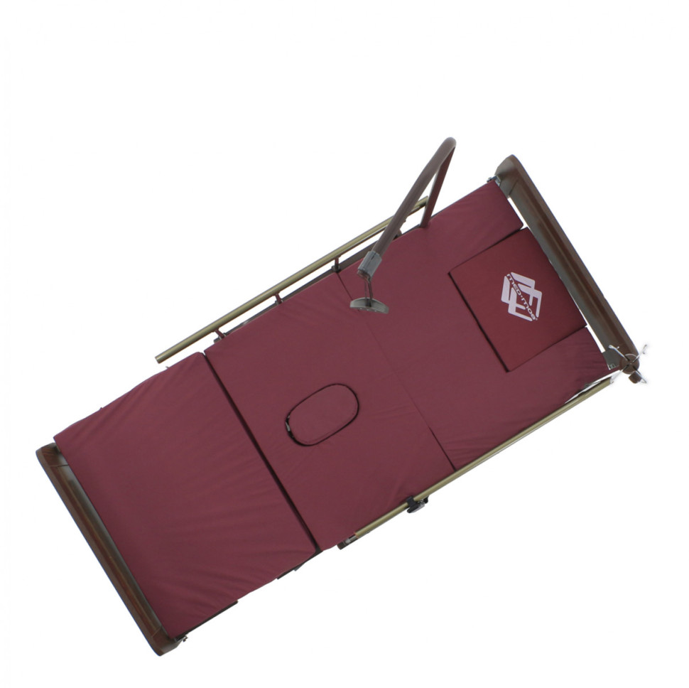 Кровать электрическая MED-MOS DB-11А (ЛДСП венге) с регулировкой высоты ложемента с матрасом