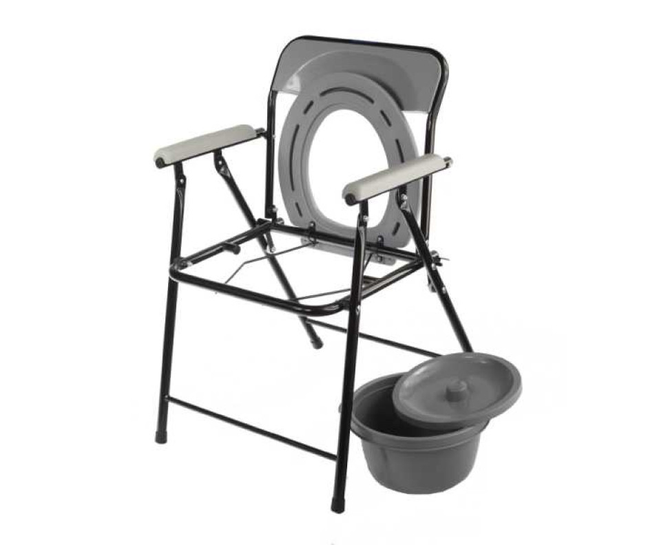 Кресло-туалет медицинский Barry, вариант исполнения Barry WC600 (черный) складной